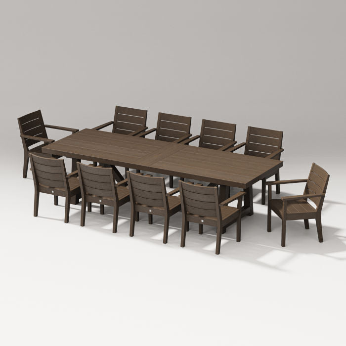 POLYWOOD latitude L11-Piece A-Frame Table Dining Set FREE SHIPPING