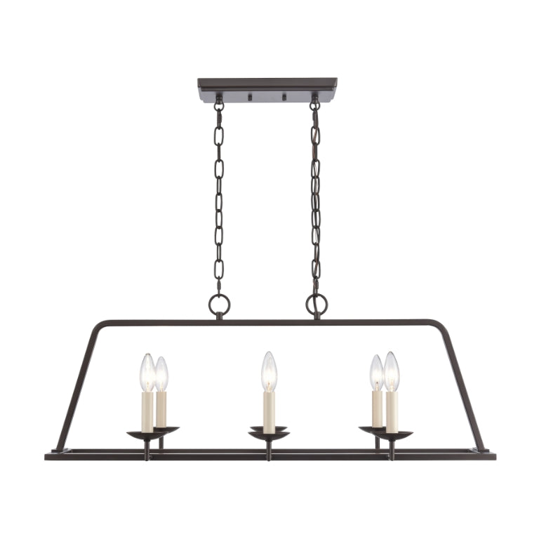 JOANIE 34'' WIDE 6-LIGHT LINEAR CHANDELIER - FREE SHIPPING !!!