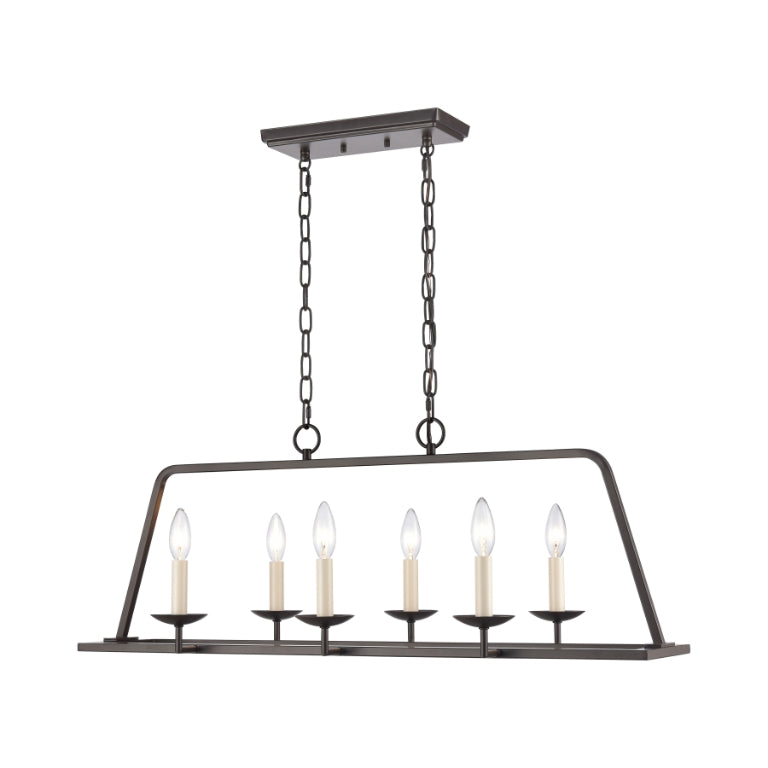 JOANIE 34'' WIDE 6-LIGHT LINEAR CHANDELIER - FREE SHIPPING !!!