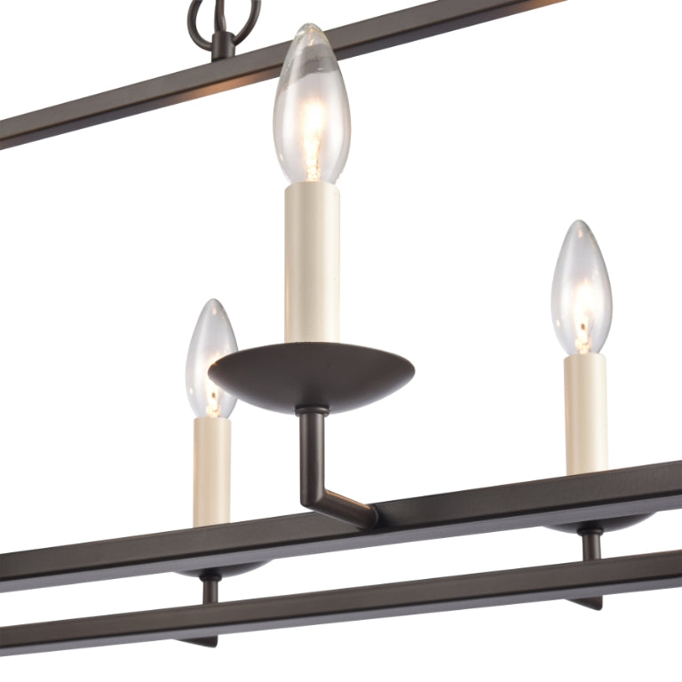 JOANIE 34'' WIDE 6-LIGHT LINEAR CHANDELIER - FREE SHIPPING !!!