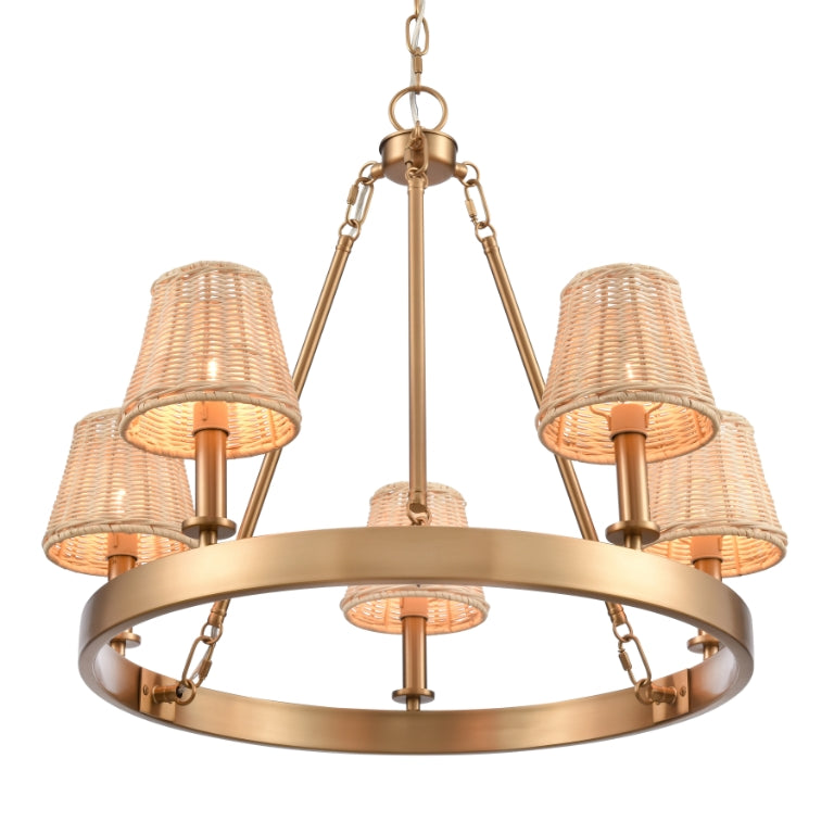 RYDELL 24.5'' WIDE 5-LIGHT CHANDELIER - FREE SHIPPING !!!