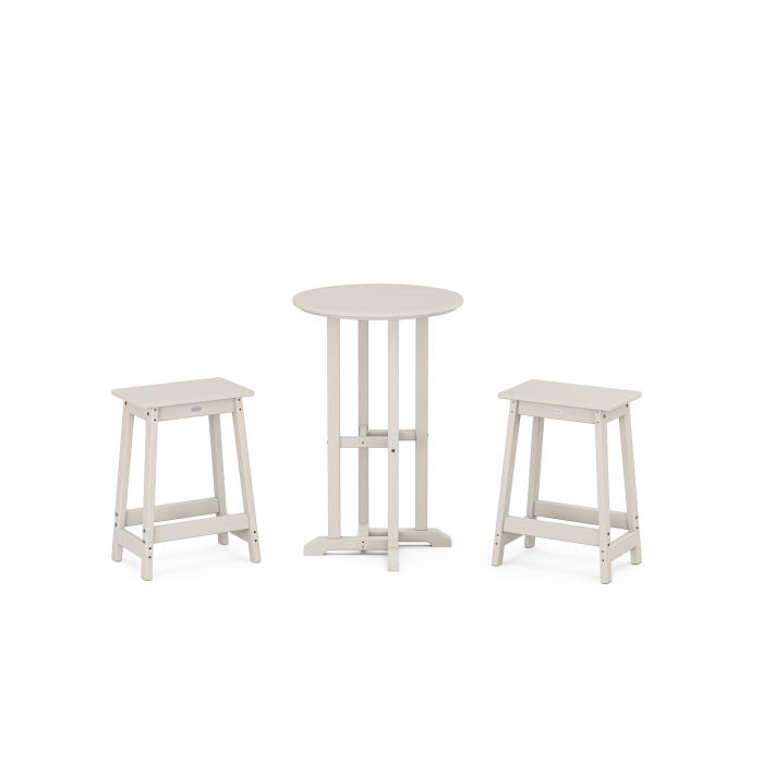 POLYWOOD Modern Studio Counter Stool 3-Piece Bistro Set FREE SHIPPING