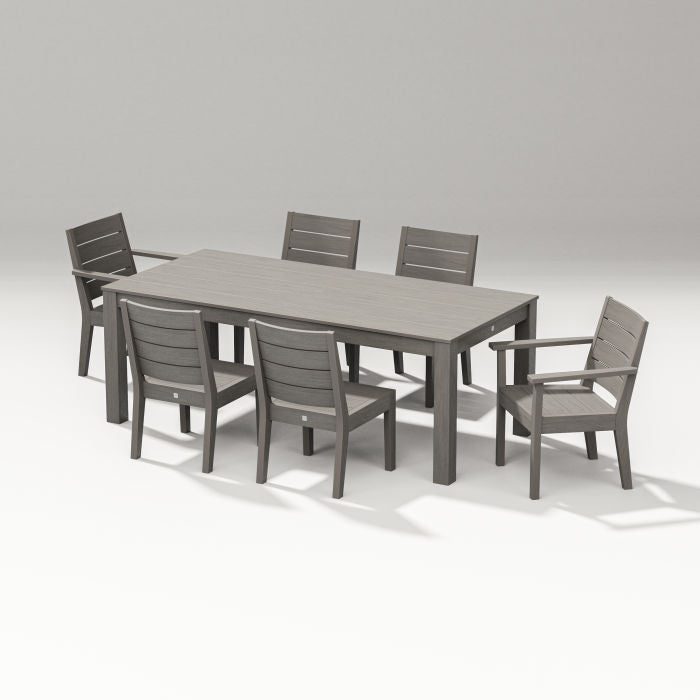 POLYWOOD Latitude 7-Piece Dining Set - Parsons 84" FREE SHIPPING