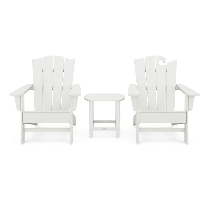 POLYWOOD Wave Collection 3-Piece Set in Vintage Finish FREE SHIPPING