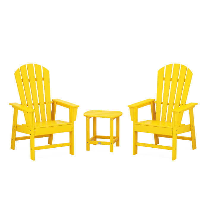 POLYWOOD South Beach Casual Chair 3-Piece Set with 18" South Beach Side Table FREE SHIPPING