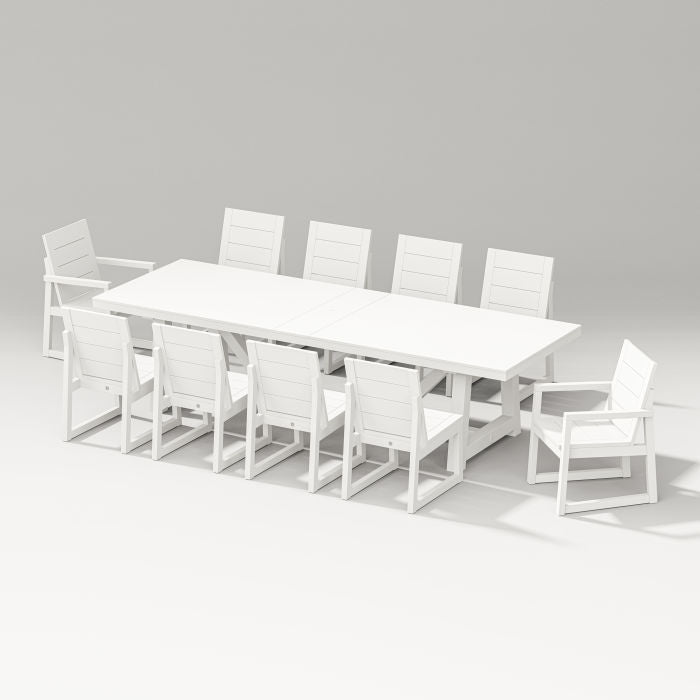 POLYWOOD Elevate 11-Piece A-Frame Table Dining Set FREE SHIPPING