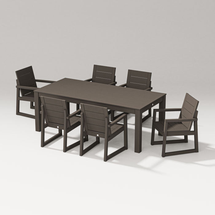 POLYWOOD Elevate 7-Piece Parsons Table Dining Set FREE SHIPPING