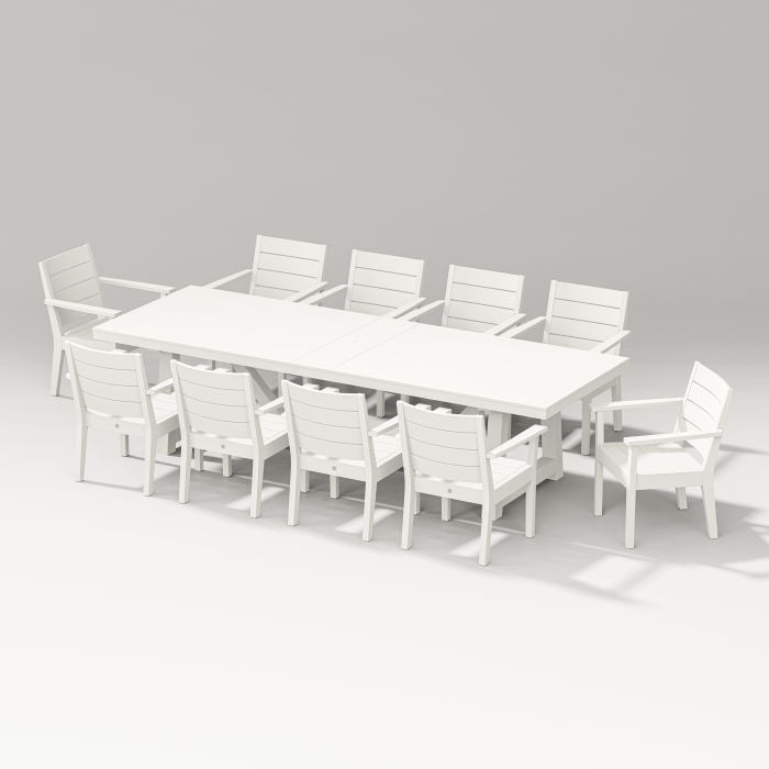 POLYWOOD latitude L11-Piece A-Frame Table Dining Set FREE SHIPPING