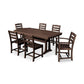 POLYWOOD La Casa Café 7-Piece Dining Set with Trestle Legs FREE SHIPPING