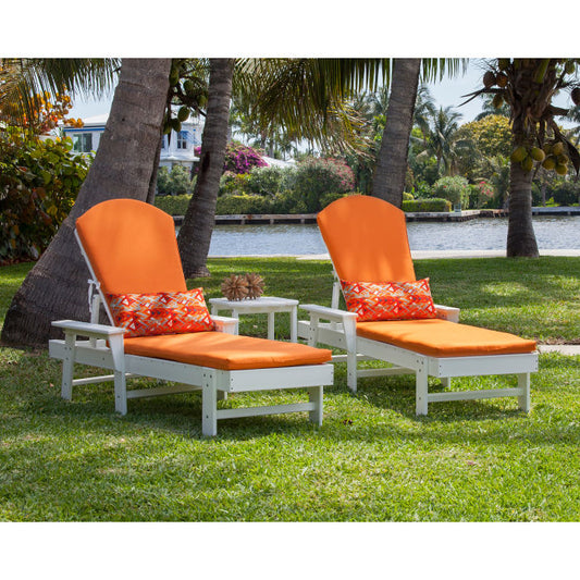 POLYWOOD South Beach Chaise 3-Piece Set FREE SHIPPING