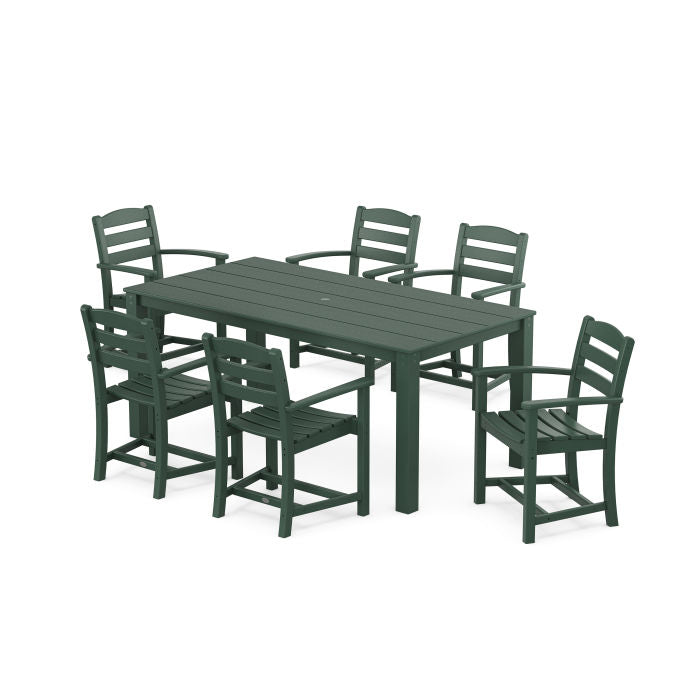 POLYWOOD La Casa Cafe' Arm Chair 7-Piece Parsons Dining Set FREE SHIPPING