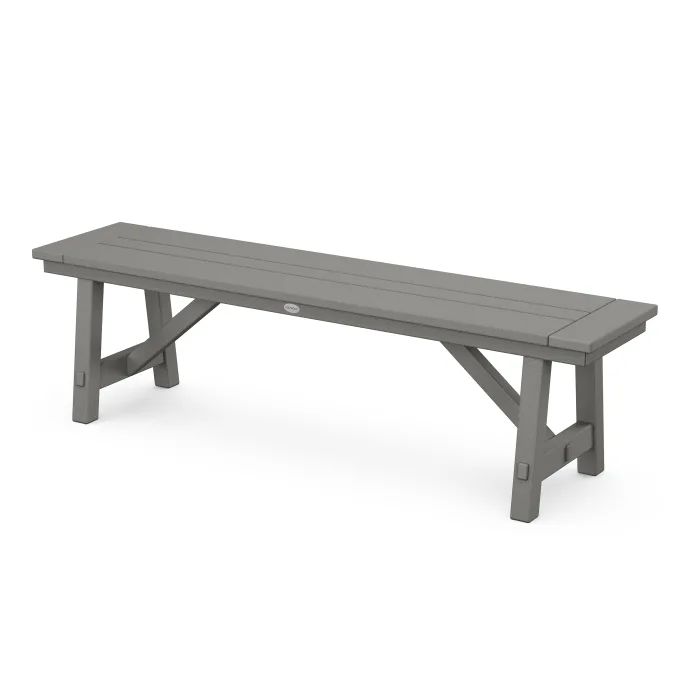 POLYWOOD Rustic Farmhouse 60" Backless Bench FREE SHIPPING