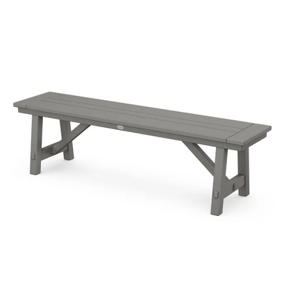 POLYWOOD Rustic Farmhouse 60" Backless Bench FREE SHIPPING