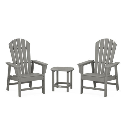 POLYWOOD South Beach Casual Chair 3-Piece Set with 18" South Beach Side Table FREE SHIPPING