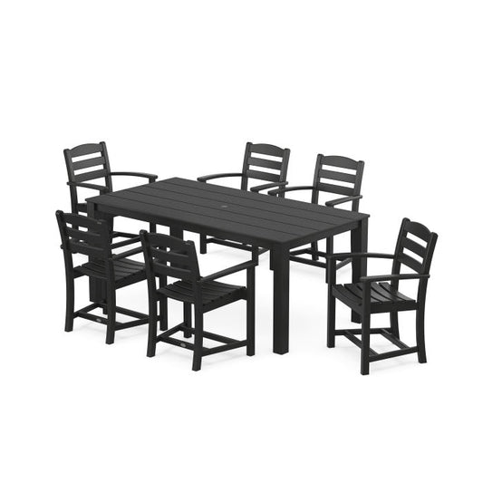 POLYWOOD La Casa Cafe' Arm Chair 7-Piece Parsons Dining Set FREE SHIPPING