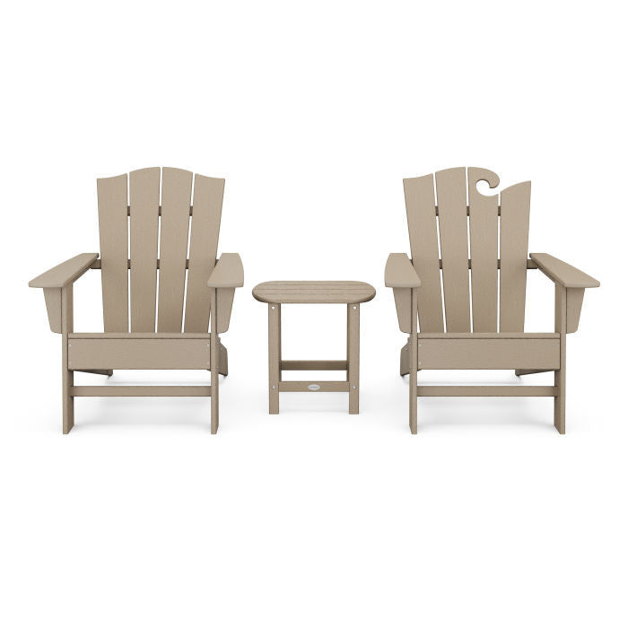 POLYWOOD Wave Collection 3-Piece Set in Vintage Finish FREE SHIPPING