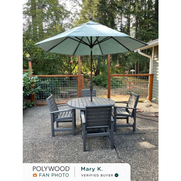 POLYWOOD 9' Tilt Market Umbrella & Base FREE SHIPPING