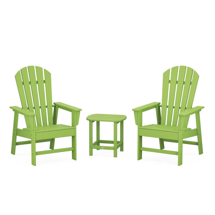 POLYWOOD South Beach Casual Chair 3-Piece Set with 18" South Beach Side Table FREE SHIPPING