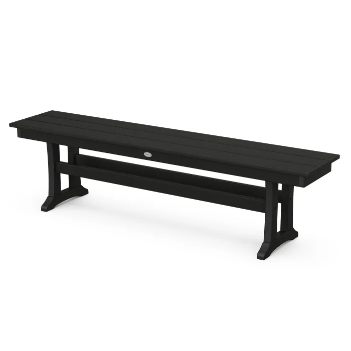 POLYWOOD Farmhouse Trestle 65" Bench FREE SHIPPING