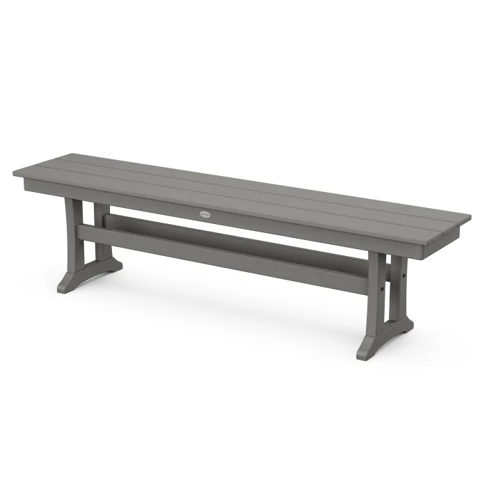 POLYWOOD Farmhouse Trestle 65" Bench FREE SHIPPING