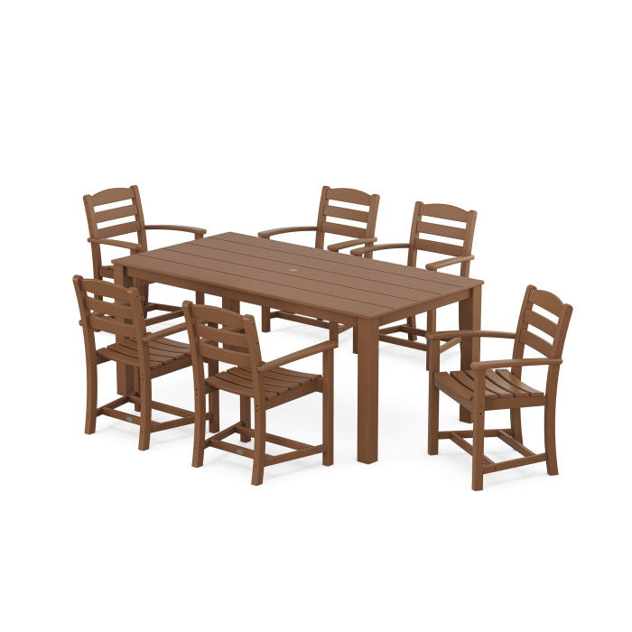 POLYWOOD La Casa Cafe' Arm Chair 7-Piece Parsons Dining Set FREE SHIPPING