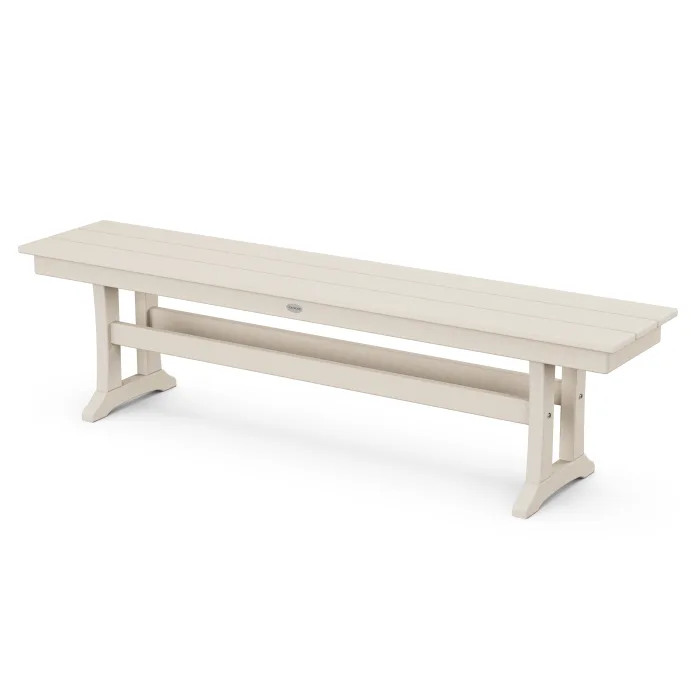 POLYWOOD Farmhouse Trestle 65" Bench FREE SHIPPING