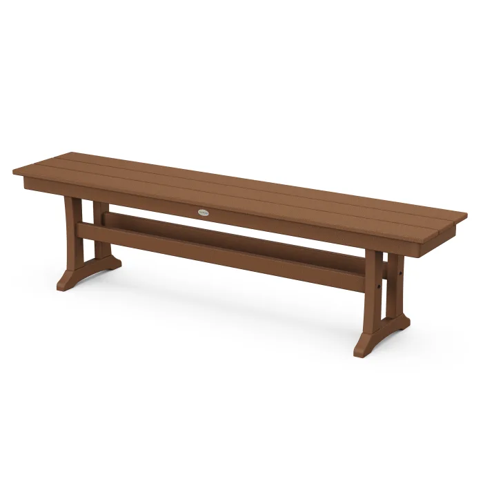 POLYWOOD Farmhouse Trestle 65" Bench FREE SHIPPING