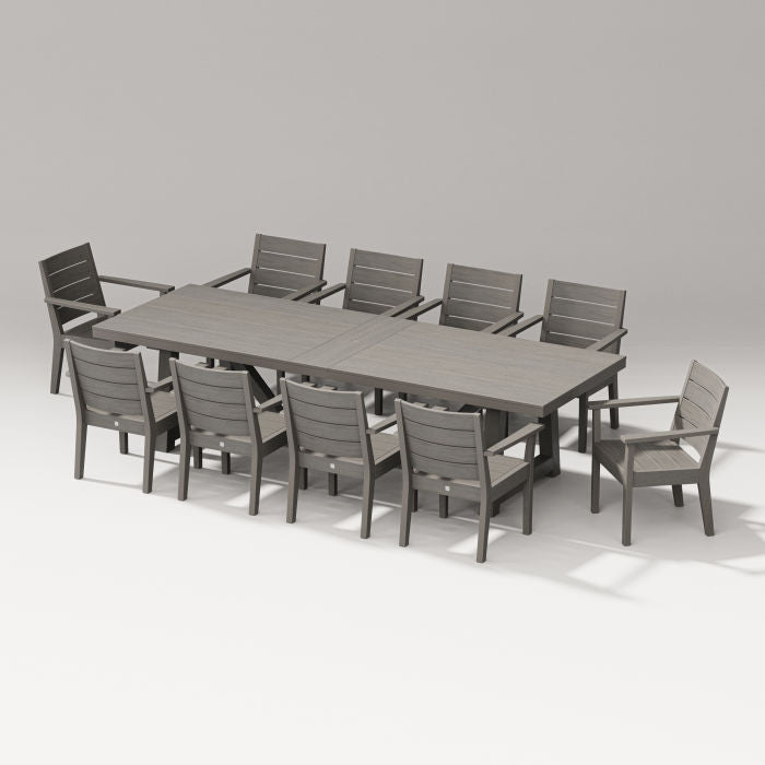 POLYWOOD latitude L11-Piece A-Frame Table Dining Set FREE SHIPPING