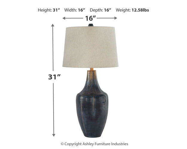 Ashley Express - Evania Metal Table Lamp (1/CN)