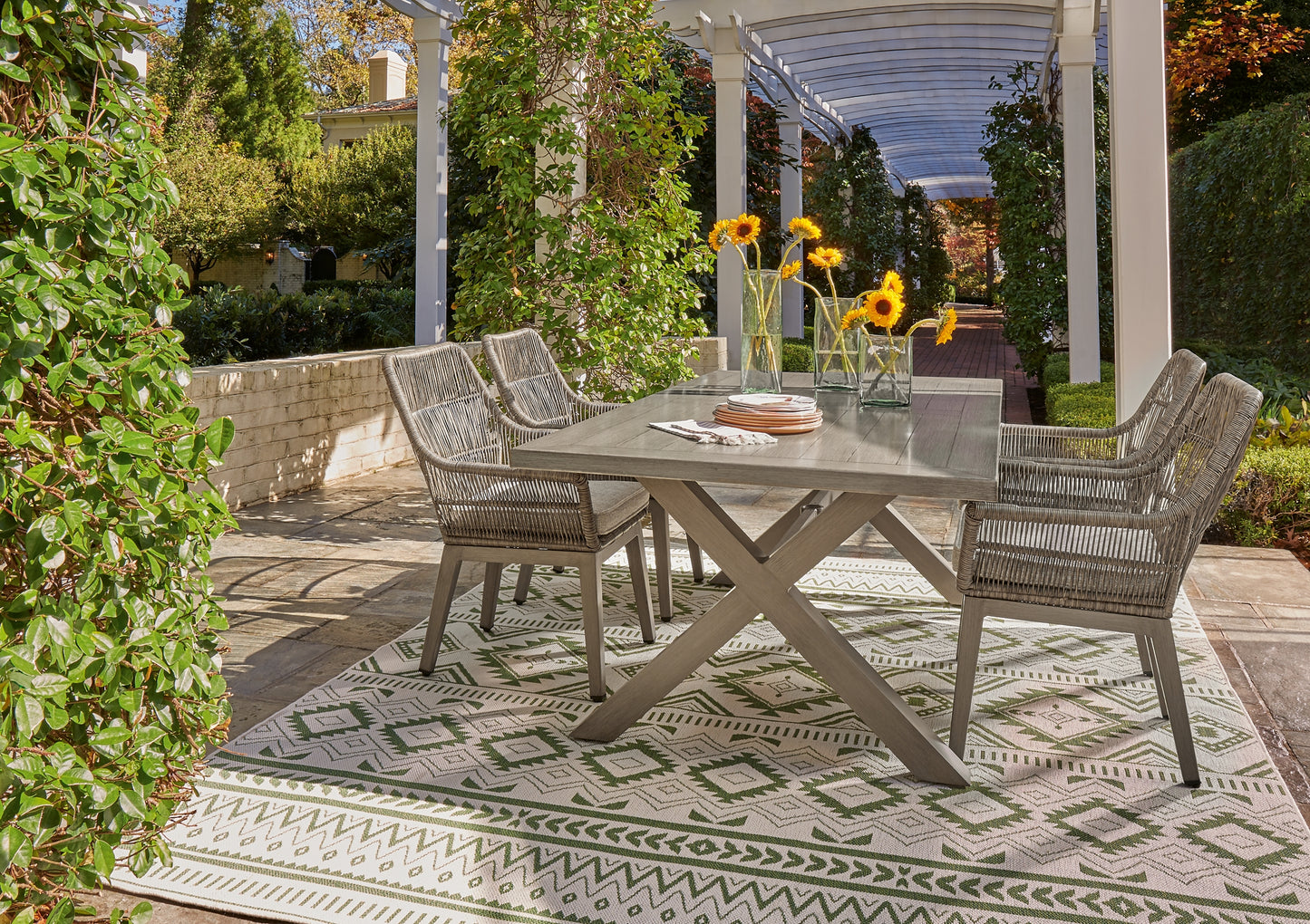 Beach Front Outdoor Dining Table and 4 Chairs