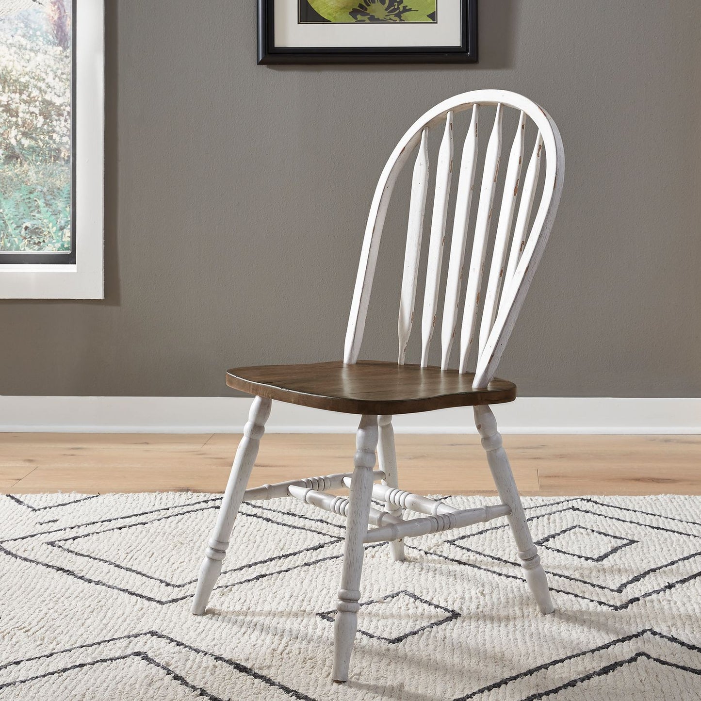 Carolina Crossing - Windsor Side Chair- White