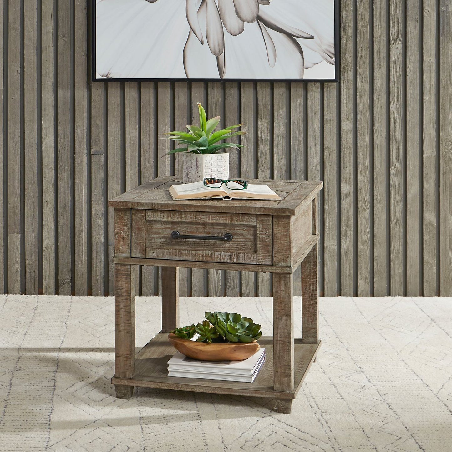 Parkland Falls - Rectangular End Table