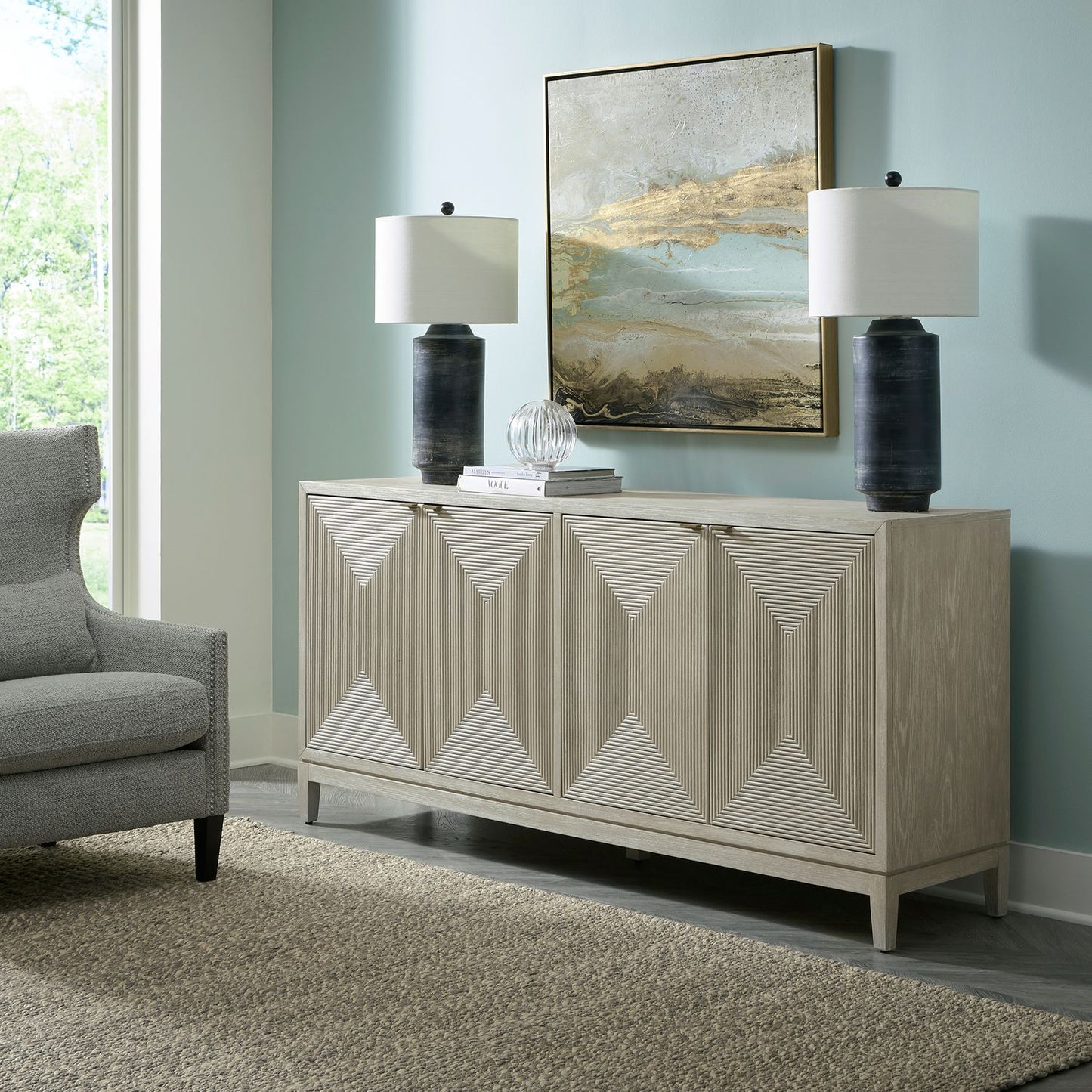 Kinsley - 4 Door Accent Cabinet