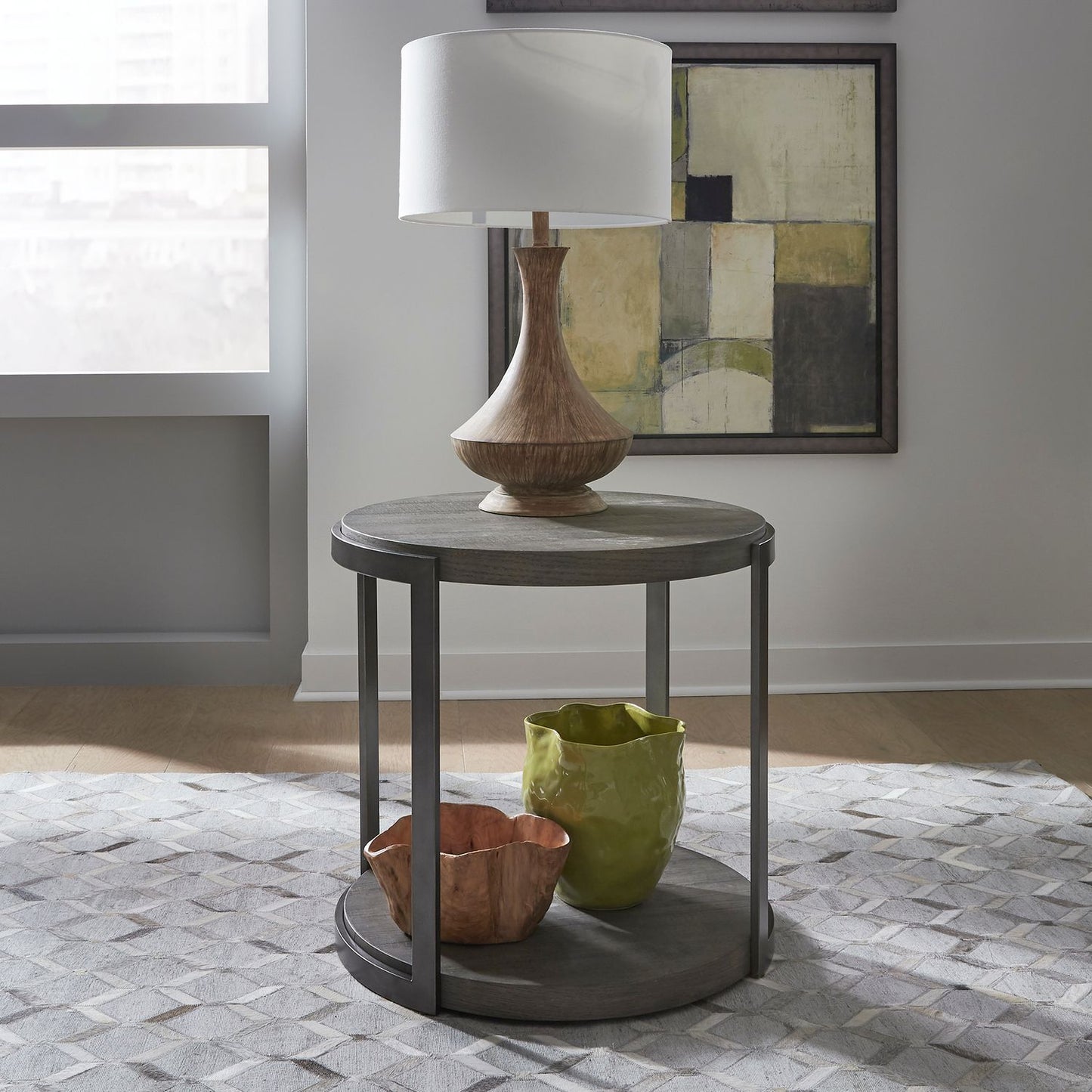 Modern View - Round End Table