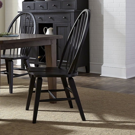 Hearthstone Ridge - Windsor Back Side Chair - Black