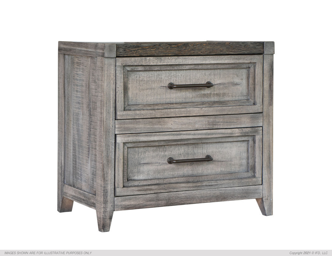 2 Drawers Nightstand