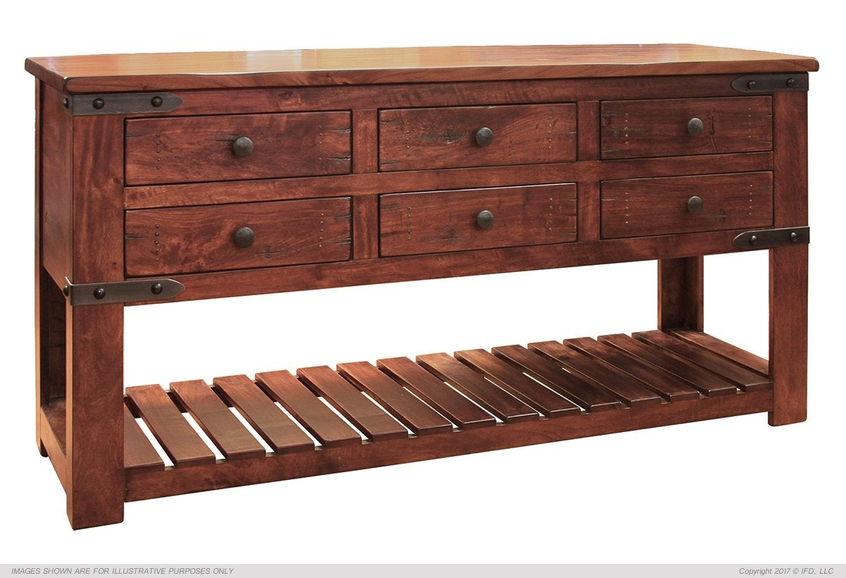 6 Drawer Sofa Table