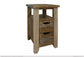 2 Drawer Chairside Table