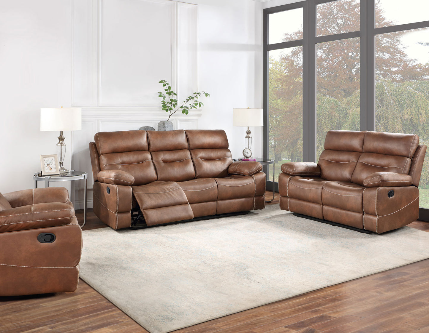 Rudger Manual Recliner, Brown