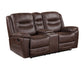 Stetson Manual Reclining Console Loveseat