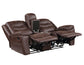 Stetson Manual Reclining Console Loveseat