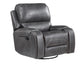 Keily Manual Swivel Glider Recliner, Grey