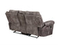 Nashville Manual Glider Recliner Console Loveseat, Grey