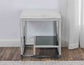 Aston White Marble End Table