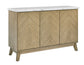 Vida White Marble Top Server