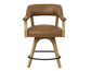 Rylie 24" Counter Captains Chair, Natural Finish with Camel Vegan Leather