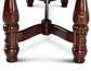 Antoinette 96-120 inch Pedestal Dining Table w/24" Leaf