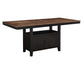 Bermuda 60-80" Storage Counter Table with 20" Leaf