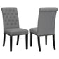 Alana Fabric Upholstered Dining Side Chair Grey (Set of 2)