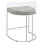 Thermosolis Clear Acrylic Counter Chair Chrome (Set of 2)